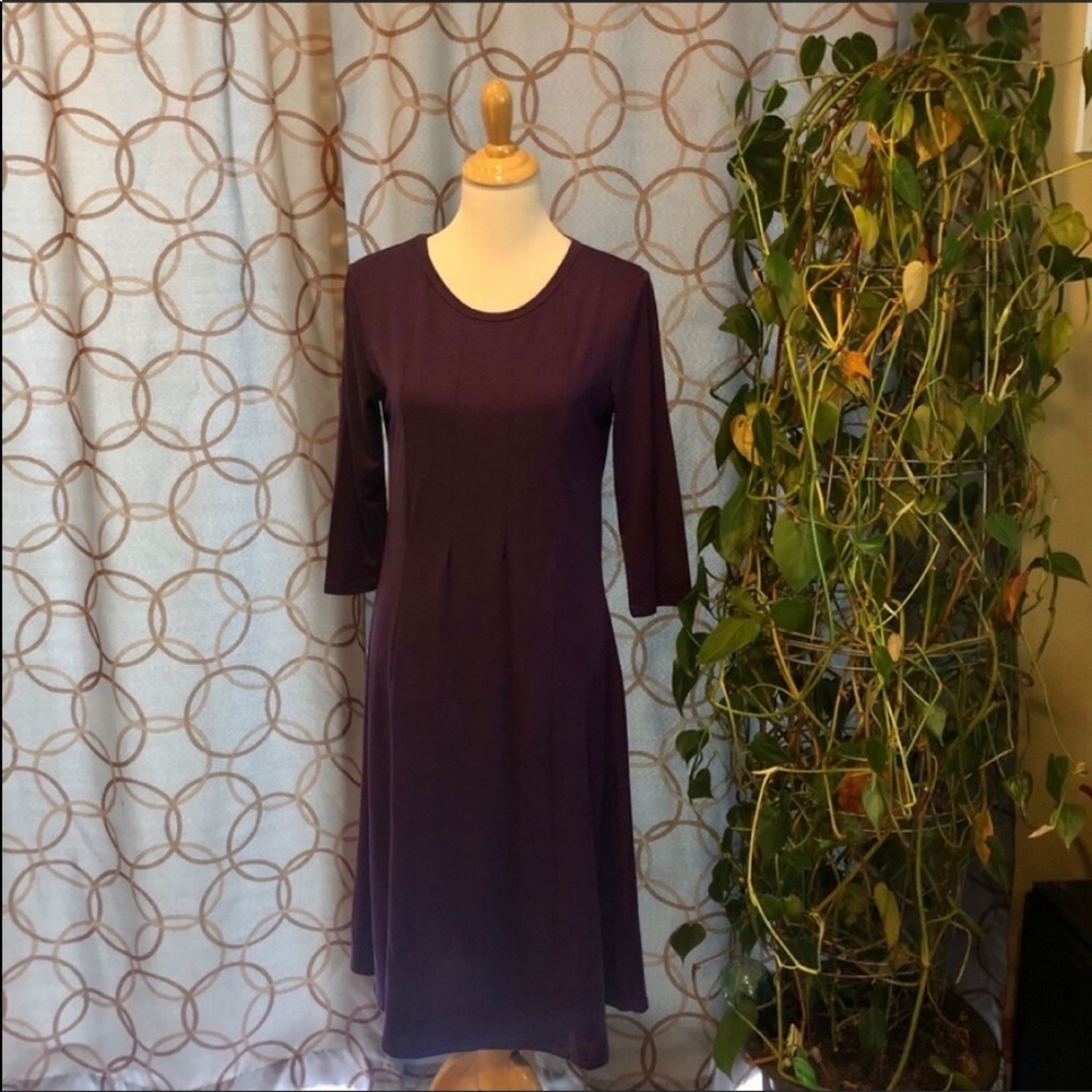 Purple Scoop Neck T-Shirt Like Dress Size Medium